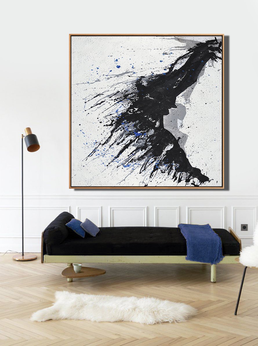 Minimalist Drip Painting #MN321A - Click Image to Close